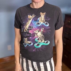 Fifth Sun Cosmic Cat Fidget T-Shirt